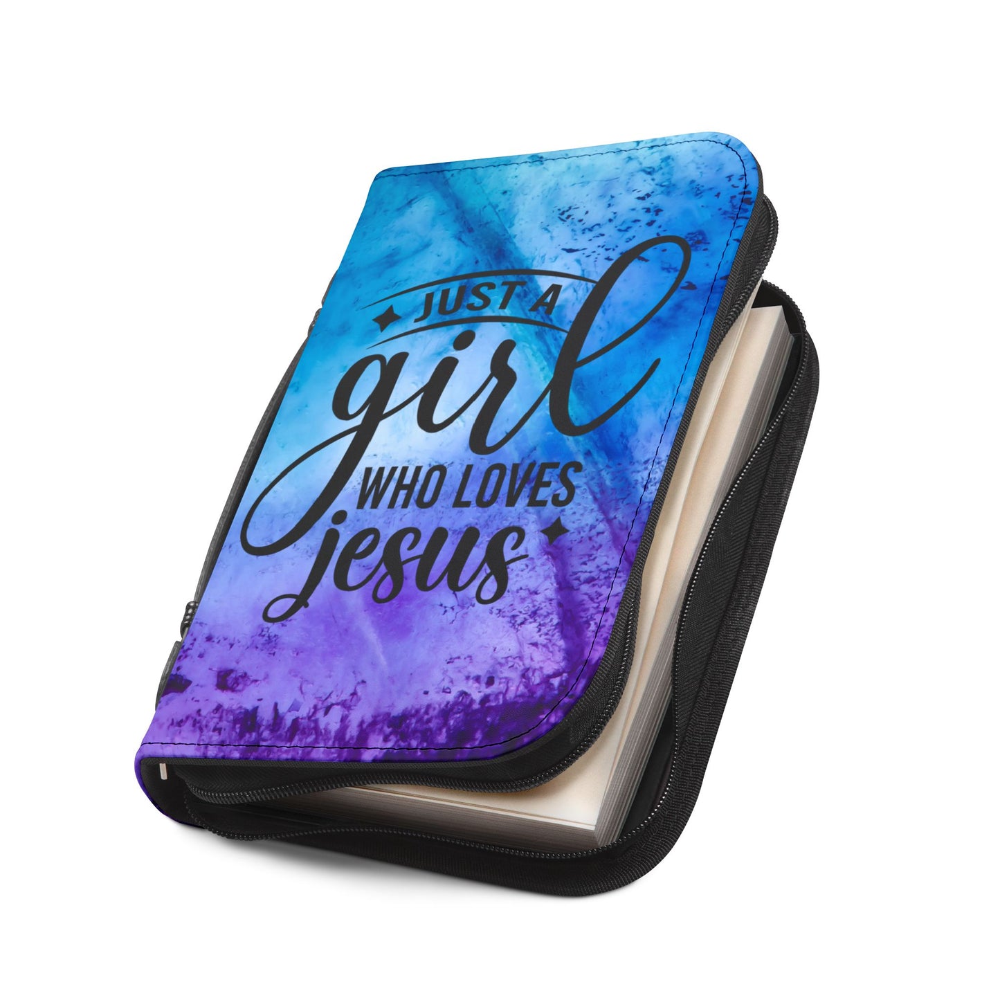 Just A Girl Who Loves Jesus Bible Cover