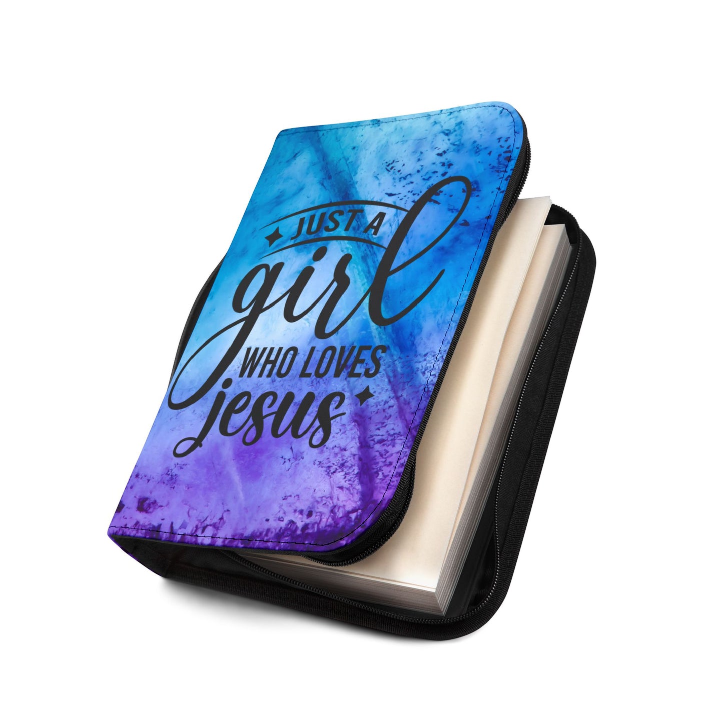 Just A Girl Who Loves Jesus Bible Cover
