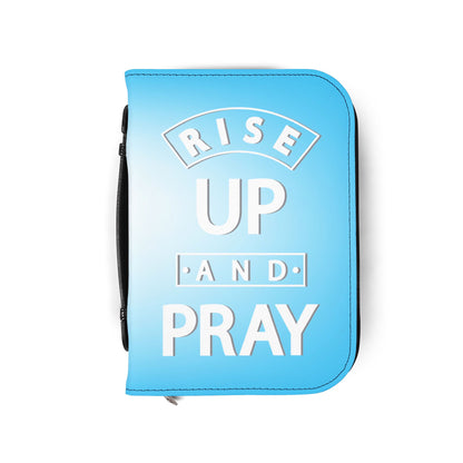 Rise Up and Pray Light Blue Bible Cover