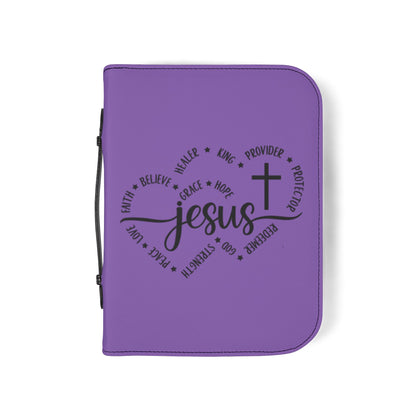 Jesus/Double Heart Bible Cover