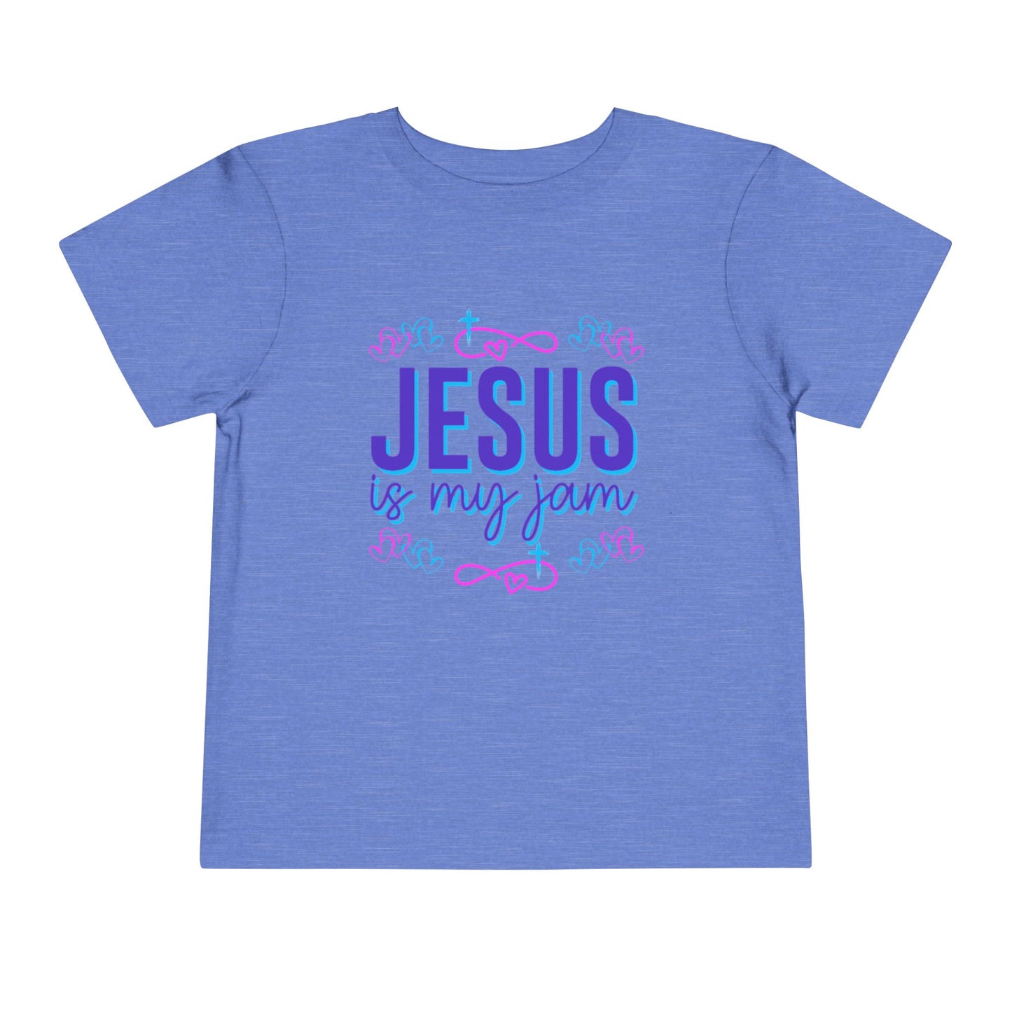 Girls Jesus Is My Jam Toddler Short Sleeve Tee