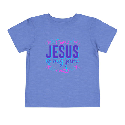 Girls Jesus Is My Jam Toddler Short Sleeve Tee