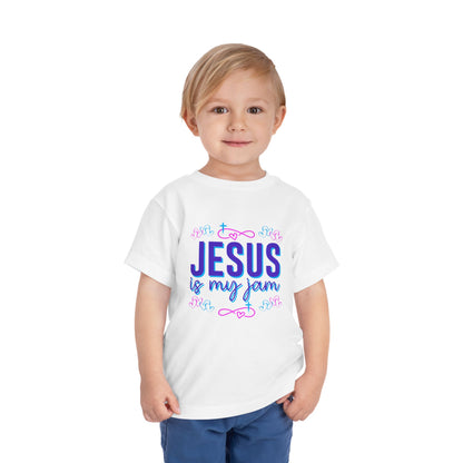 Girls Jesus Is My Jam Toddler Short Sleeve Tee