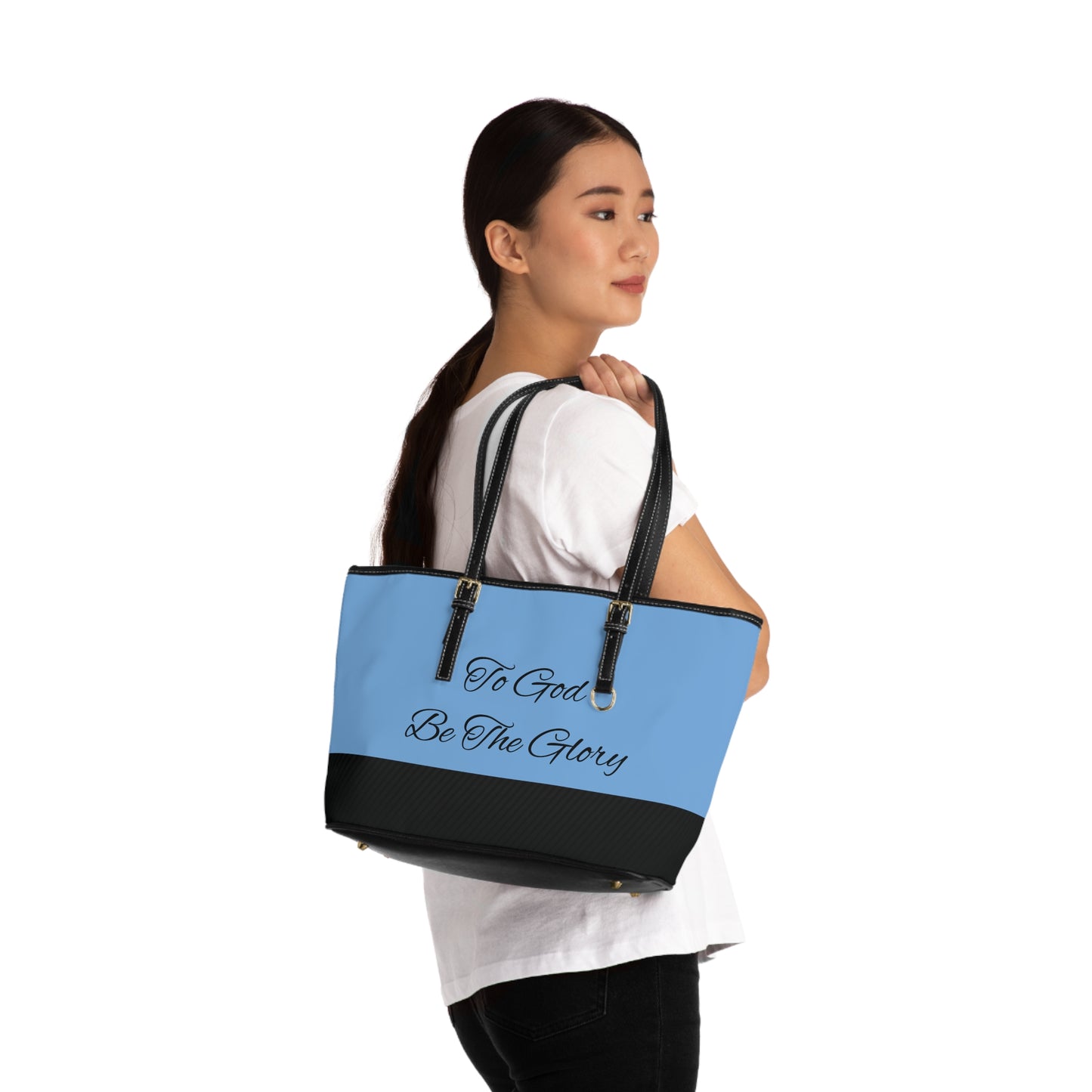 Leather Shoulder Bag - To God Be The Glory