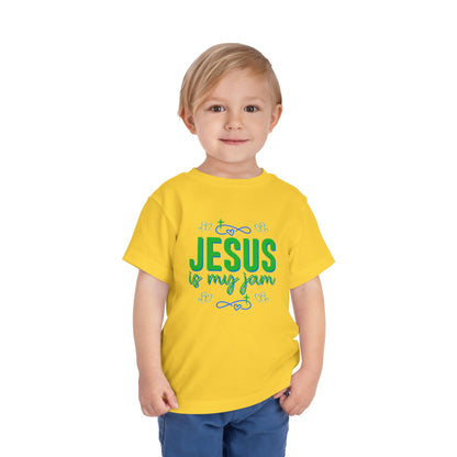 Boys Jesus Is My Jam Toddler Short Sleeve Tee