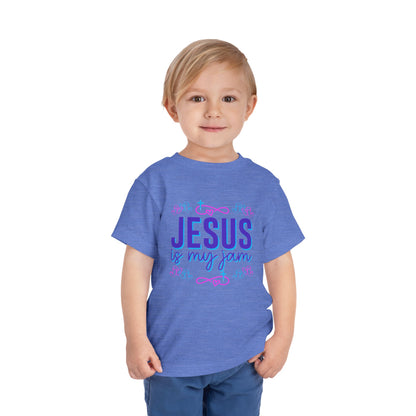 Girls Jesus Is My Jam Toddler Short Sleeve Tee