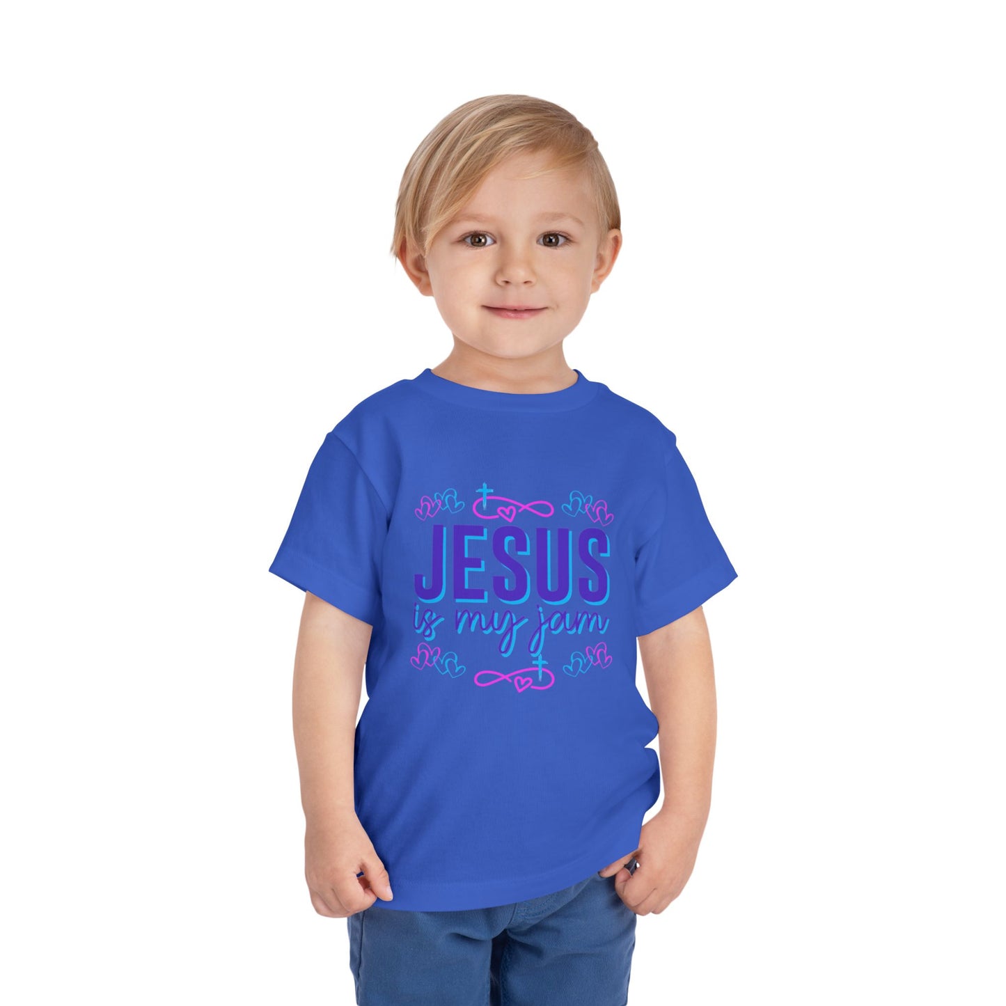 Girls Jesus Is My Jam Toddler Short Sleeve Tee