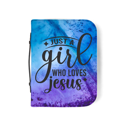Just A Girl Who Loves Jesus Bible Cover