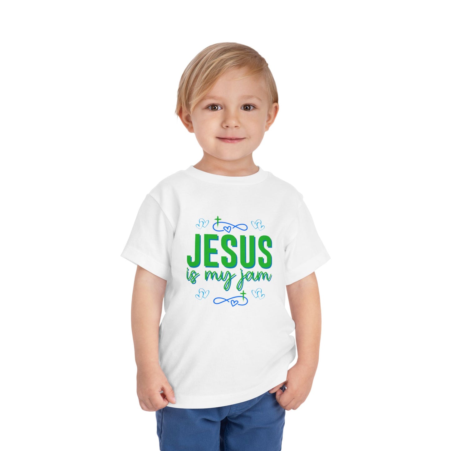 Boys Jesus Is My Jam Toddler Short Sleeve Tee