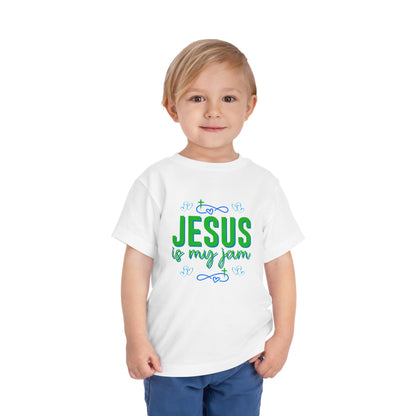 Boys Jesus Is My Jam Toddler Short Sleeve Tee