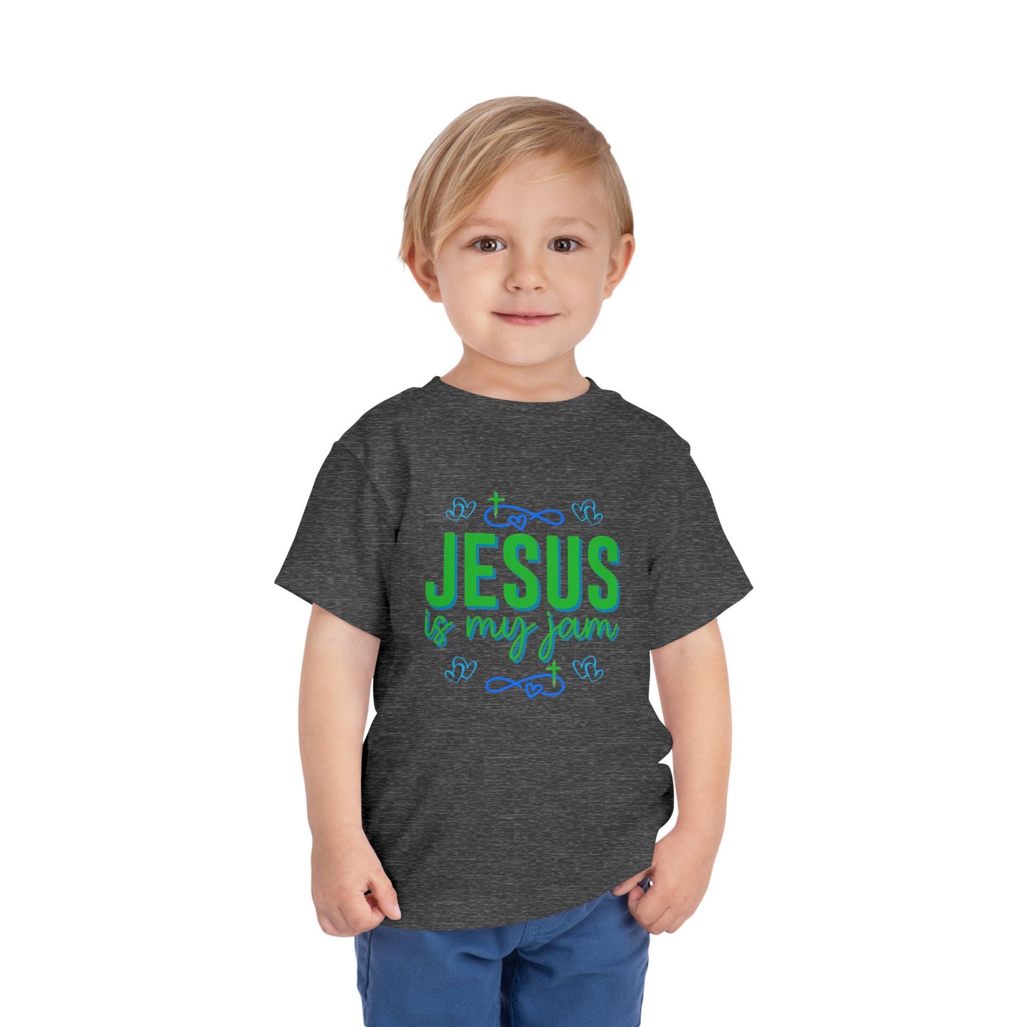 Boys Jesus Is My Jam Toddler Short Sleeve Tee