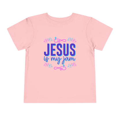 Girls Jesus Is My Jam Toddler Short Sleeve Tee