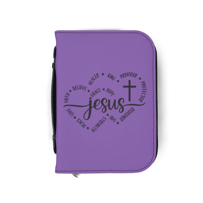Jesus/Double Heart Bible Cover