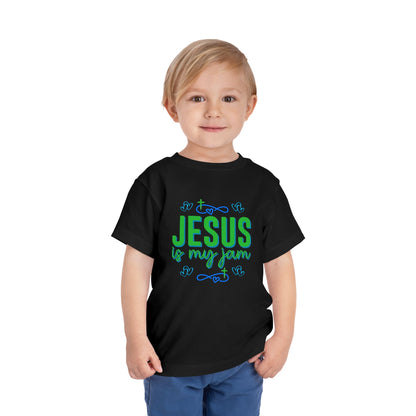 Boys Jesus Is My Jam Toddler Short Sleeve Tee