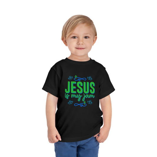 Boys Jesus Is My Jam Toddler Short Sleeve Tee