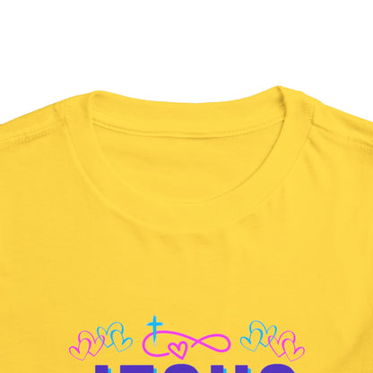 Girls Jesus Is My Jam Toddler Short Sleeve Tee