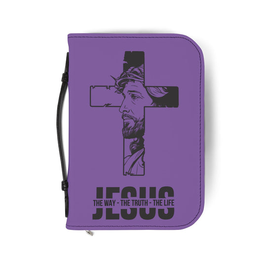 Jesus the Way, the Truth, the Life purple Bible Cover