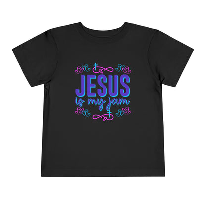 Girls Jesus Is My Jam Toddler Short Sleeve Tee