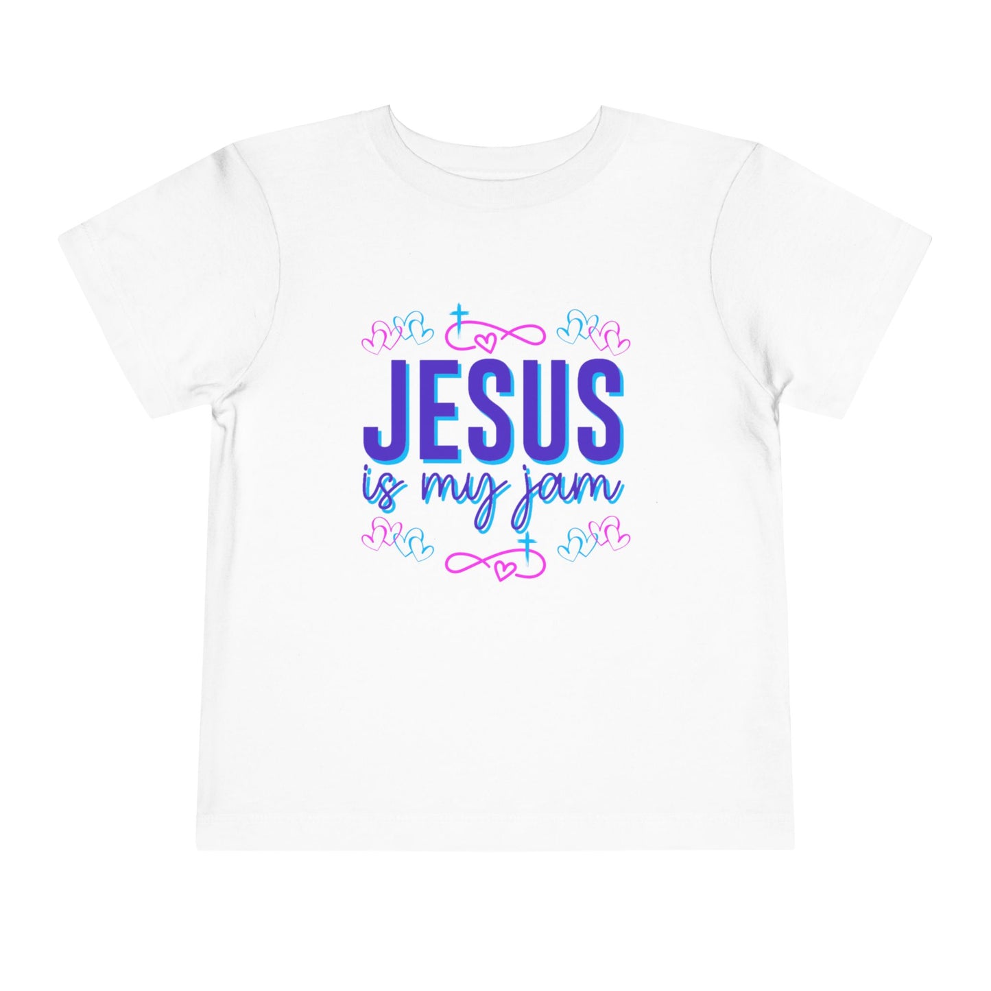 Girls Jesus Is My Jam Toddler Short Sleeve Tee