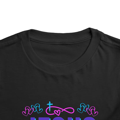 Girls Jesus Is My Jam Toddler Short Sleeve Tee