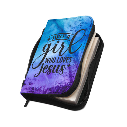 Just A Girl Who Loves Jesus Bible Cover