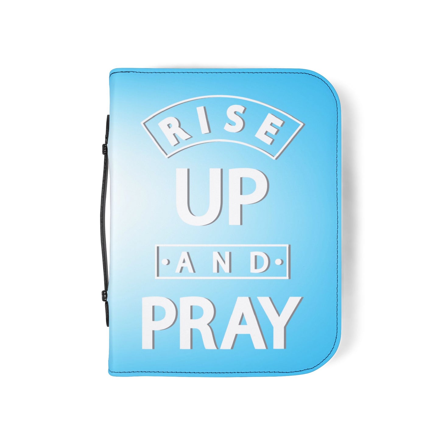 Rise Up and Pray Light Blue Bible Cover
