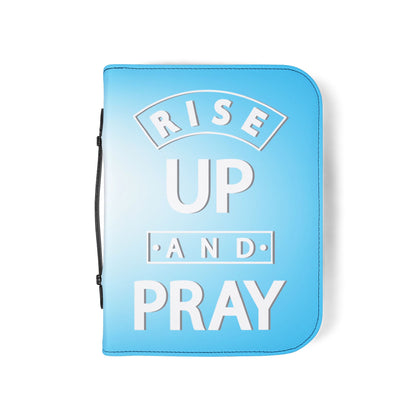 Rise Up and Pray Light Blue Bible Cover