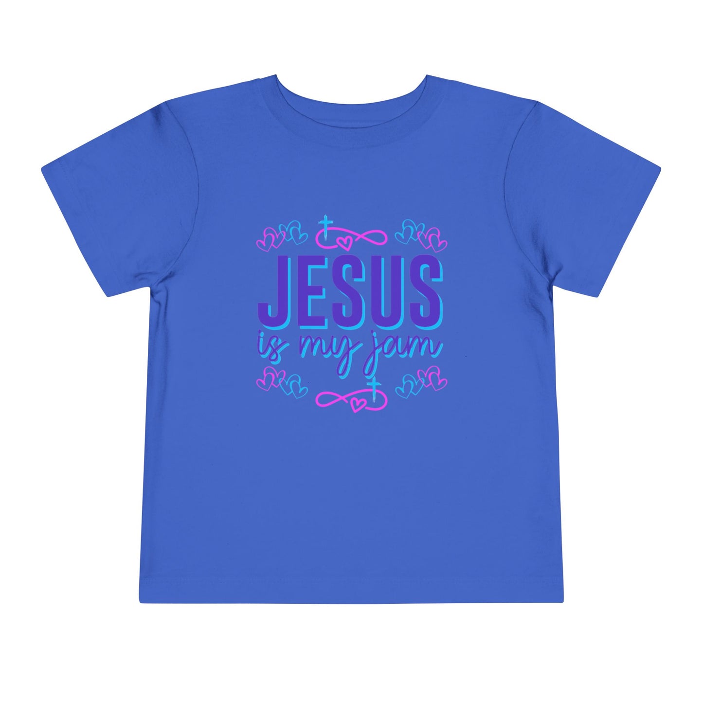 Girls Jesus Is My Jam Toddler Short Sleeve Tee