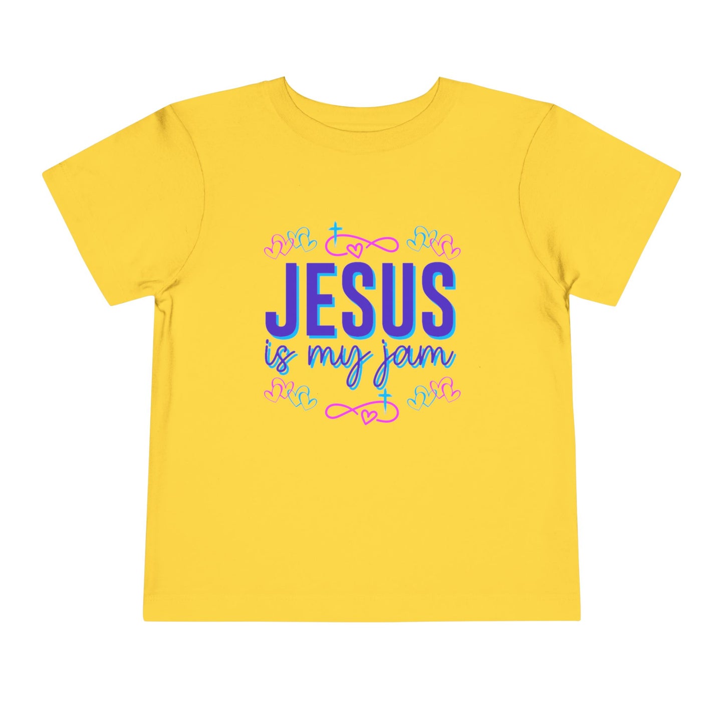 Girls Jesus Is My Jam Toddler Short Sleeve Tee