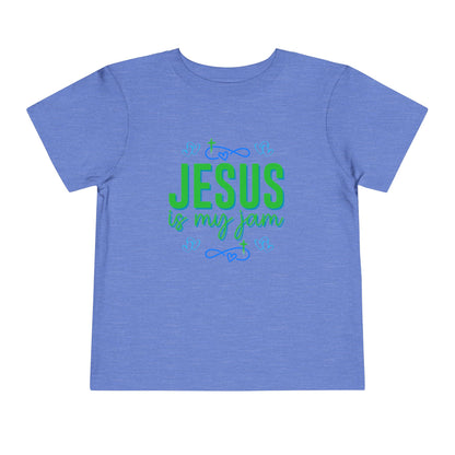 Boys Jesus Is My Jam Toddler Short Sleeve Tee