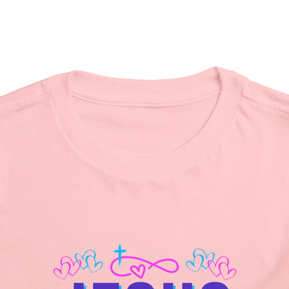 Girls Jesus Is My Jam Toddler Short Sleeve Tee