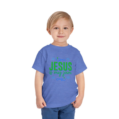 Boys Jesus Is My Jam Toddler Short Sleeve Tee