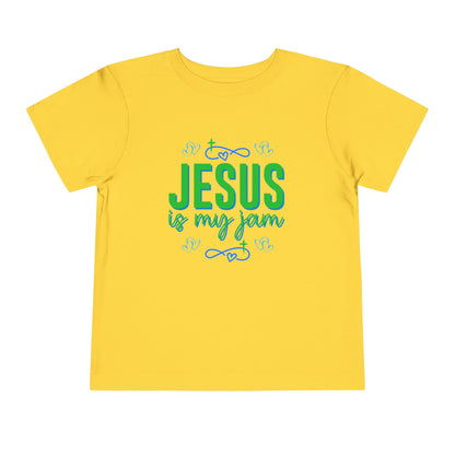 Boys Jesus Is My Jam Toddler Short Sleeve Tee