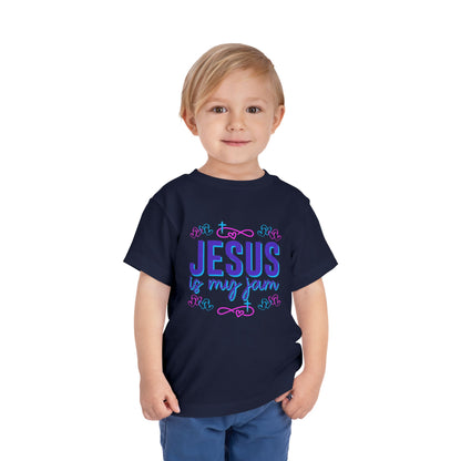 Girls Jesus Is My Jam Toddler Short Sleeve Tee