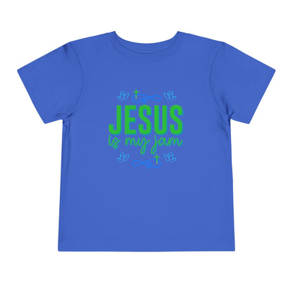 Boys Jesus Is My Jam Toddler Short Sleeve Tee