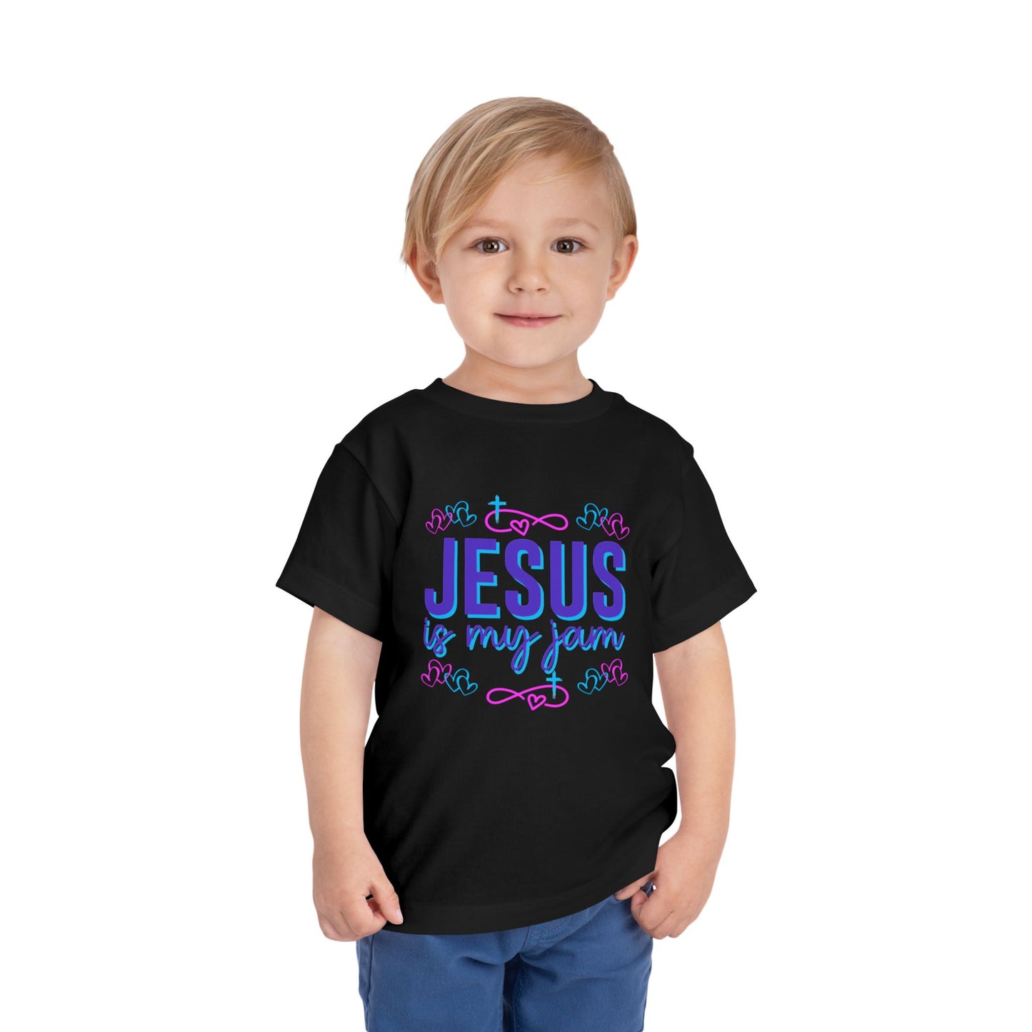 Girls Jesus Is My Jam Toddler Short Sleeve Tee