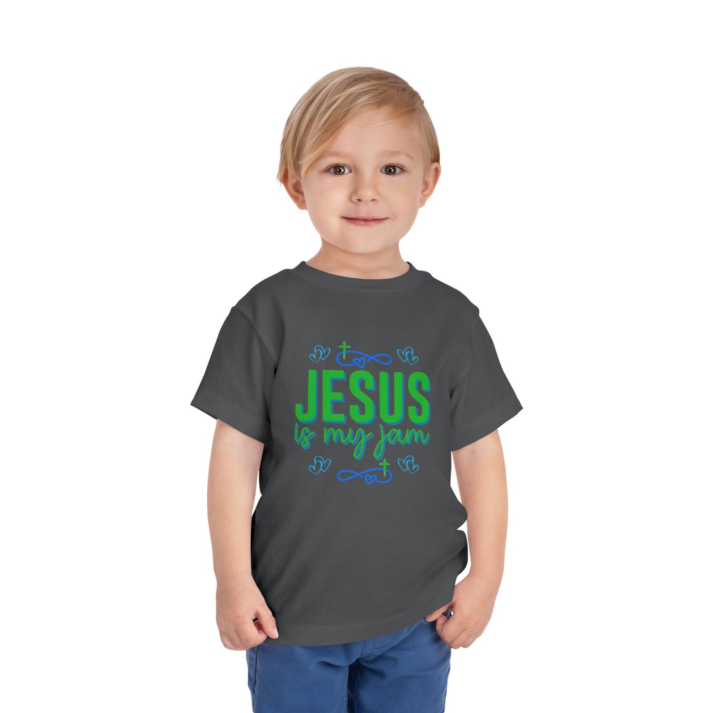 Boys Jesus Is My Jam Toddler Short Sleeve Tee