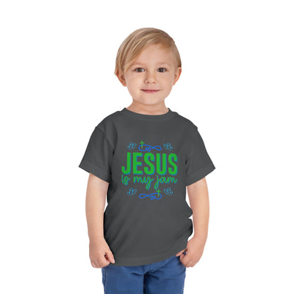 Boys Jesus Is My Jam Toddler Short Sleeve Tee