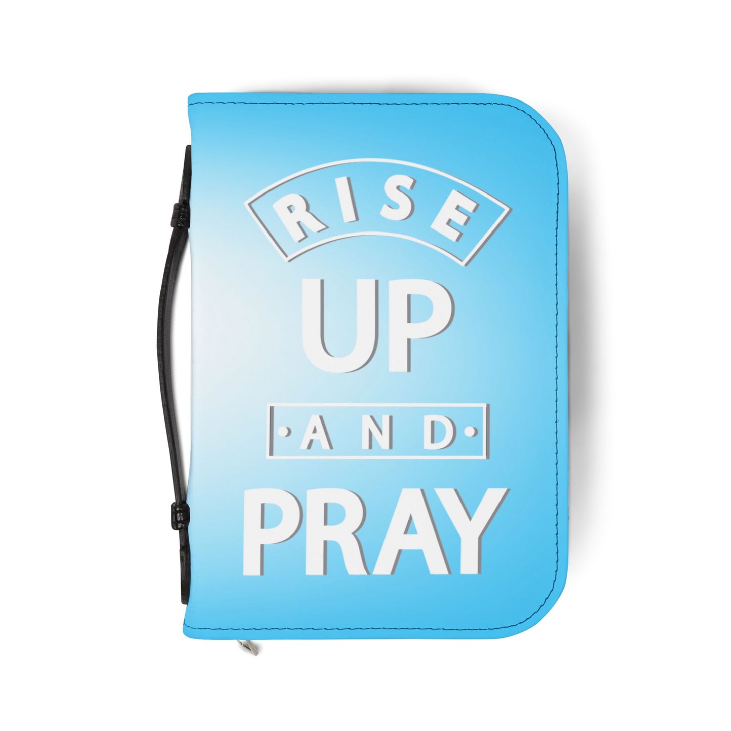 Rise Up and Pray Light Blue Bible Cover