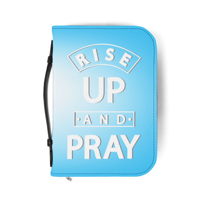 Rise Up and Pray Light Blue Bible Cover