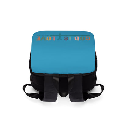 God Is Love Unisex Casual Shoulder Backpack