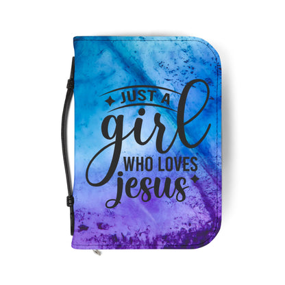 Just A Girl Who Loves Jesus Bible Cover