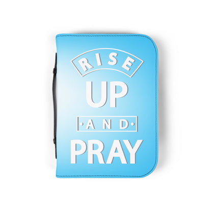 Rise Up and Pray Light Blue Bible Cover