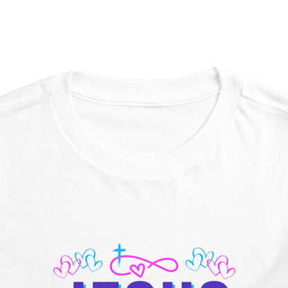 Girls Jesus Is My Jam Toddler Short Sleeve Tee
