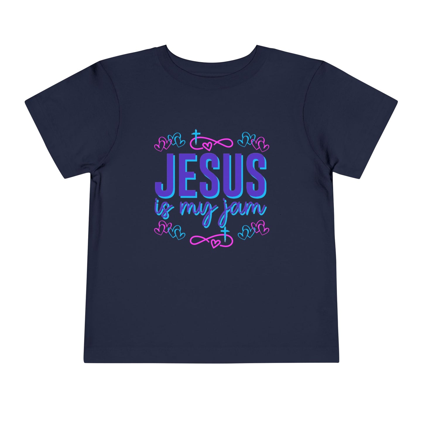Girls Jesus Is My Jam Toddler Short Sleeve Tee